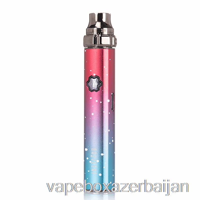 Vape Baku DAZZLEAF SQUARii Top Twist 510 Battery Coral Pink / Blue Splatter